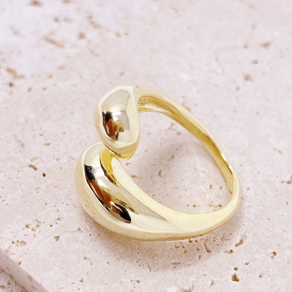 Gold Adjustable Ring - Picture 2 of 2